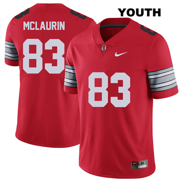 Ohio State Buckeyes Youth Terry McLaurin #83 Red Authentic Nike 2018 Spring Game College NCAA Stitched Football Jersey OQ19V46TL
